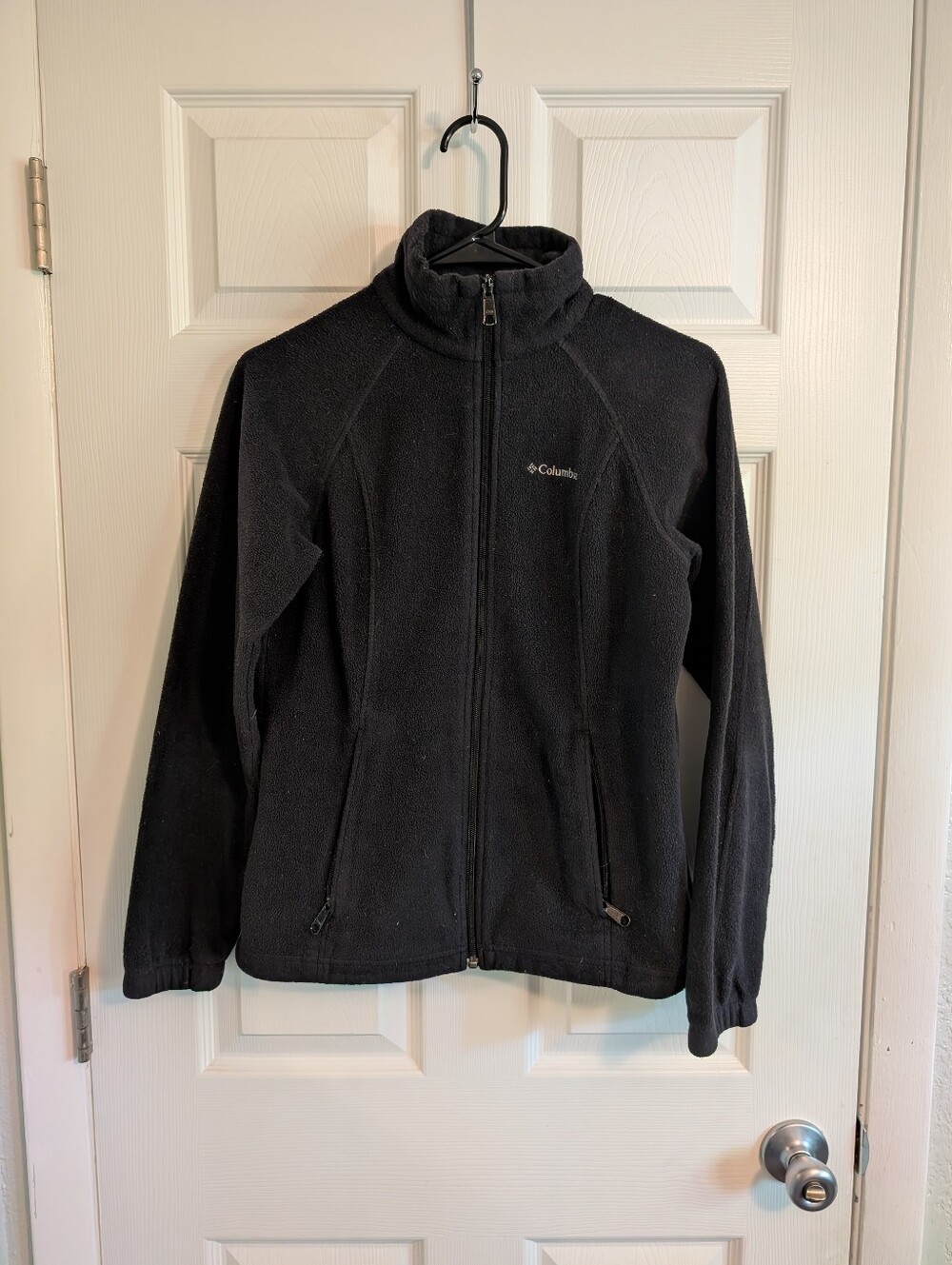 Columbia Black Women Full-Zip Fleece Jacket